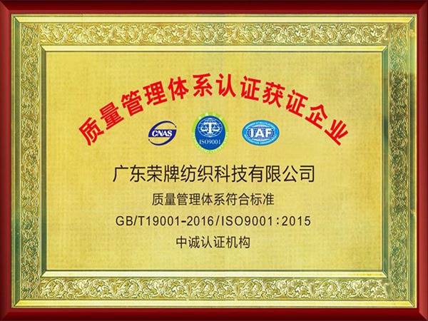 F66永乐2005年至2018年通过ISO质量管理体系认证